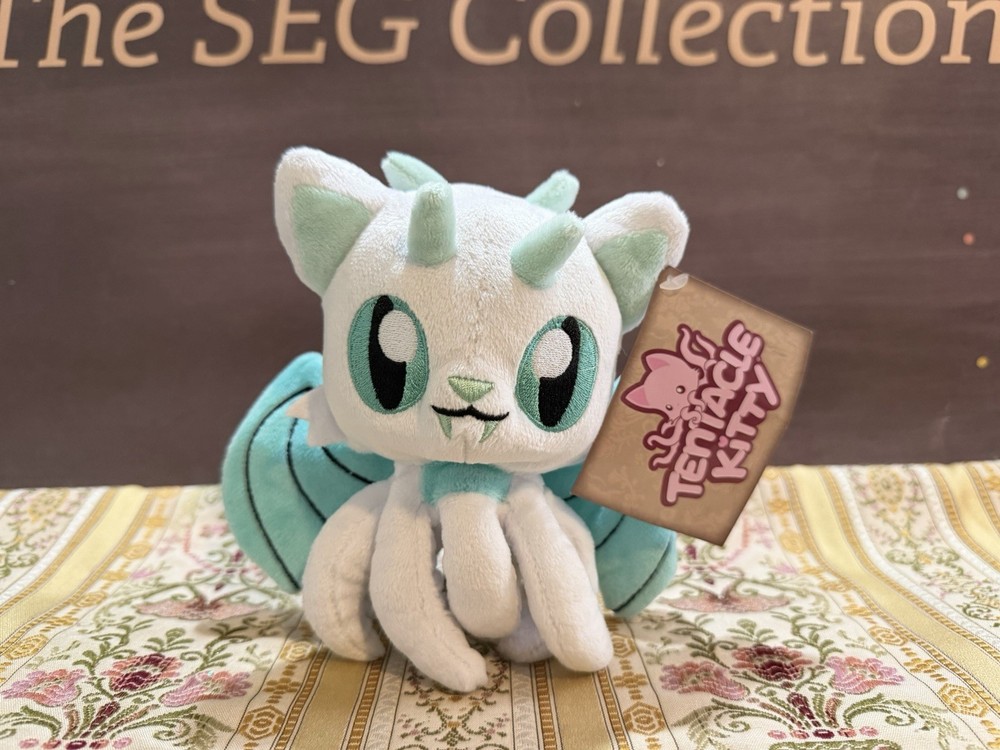Tentacle Kitty Kickstarter Exclusive 6” Ice Wyrm Little One White Plush NWT