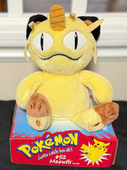 Nintendo Hasbro Meowth Plush #52 New in Packaging 1998 1999 Vintage Pokemon