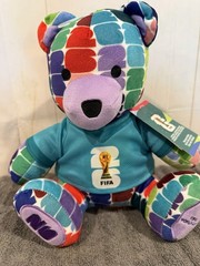 FIFA World Cup 10” Colorful Teddy Bear New Official 2026 World Cup Soccer ⚽️⚽️