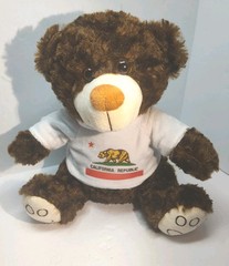 Giftable World Brown 11″ Stuffed Teddy Bear Plush with California Republic Shirt