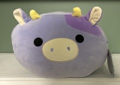 Squishmallow Cow 12 Inch Stackable Bubba the Purple Cow Bull Soft Plush With Tag