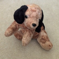 Brown Black Dog Plush Stuffed Animal, Soft Small 6-14 in Ages 3-7 Years