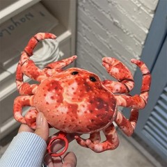Crab 6 Inch Stuffed Animal Plush Dolls Keychains Pendants Lanyards Keyrings