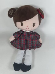 Rashti And Rashti Little Me Doll 11″ 2022 Brunette Brown Hair Plaid Dress Baby