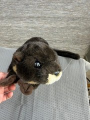 A&A Otter Plush Realistic Life Size Brown Tan Stuffed Animal 15 Inch