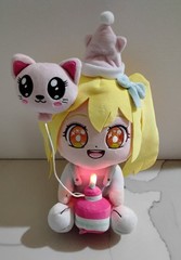 Inquisitor Master Alex Birthday Cat w/Light Up Cupcake Plush – Anime Juniper 14″