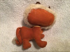 Vtg. Cute Critters Stuffed Lion 1972 by Barker Greeting Card Co. With Tags Rare