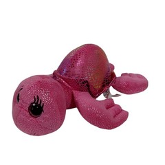 Ganz Turtle Plush Pink Silver Shiver Cove Tia Stuffed Animal Ages 3 and Up 9.5″
