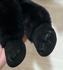 RARE Vintage 1989 Douglas Cuddle Toys Black & White Horse 14″ Plush Pony