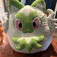 NEW Squishmallows 20” Inch Sprigatito Green & White Starter Pokémon HUGE