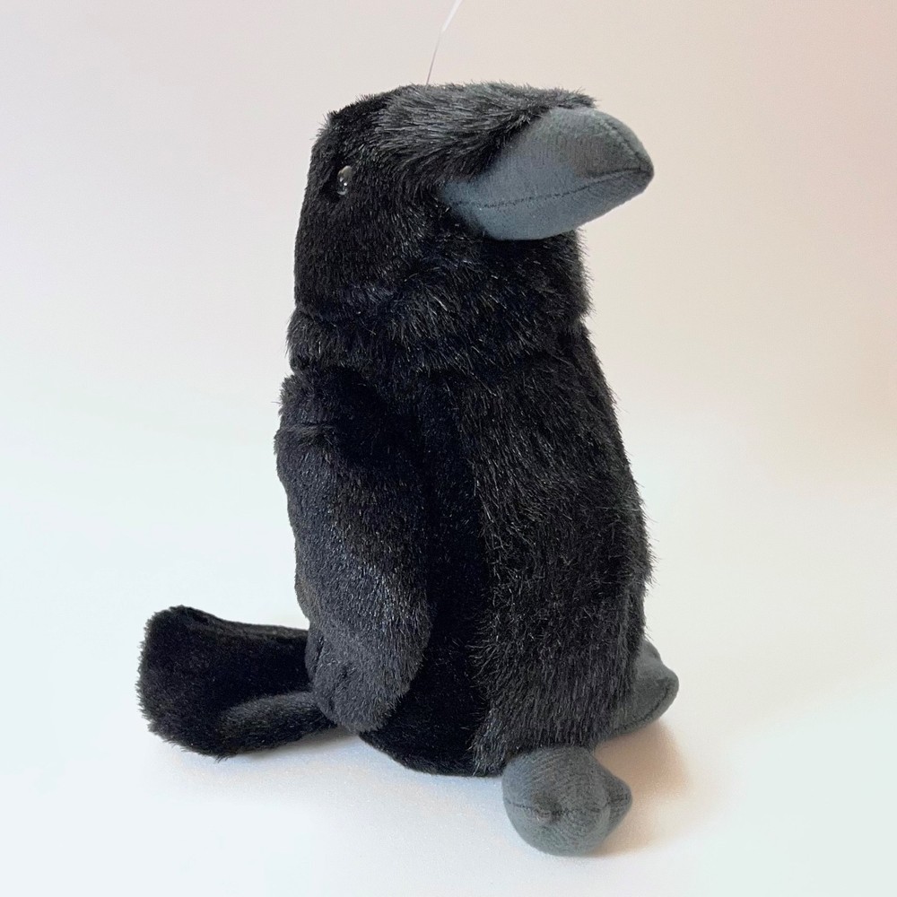 Wild Republic Raven Plush New with Tags Working Bird Call Sounds Cornell Audubon