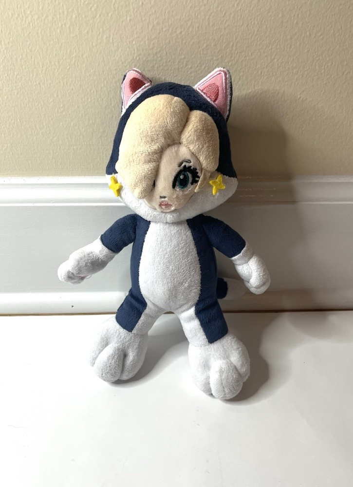 Super Mario 3D World Cat Rosalina 9” Plush Stuffed Animal Toy READ