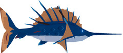 Fisch Deluxe Plush & DLC Included Scurvy Sailfish Fish Plush- New-ROBLOX