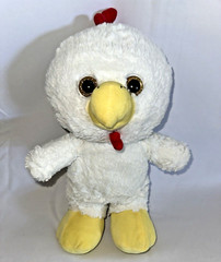 Kelly Toy Rooster Stuffed Animal Chicken White 2017 14 inches
