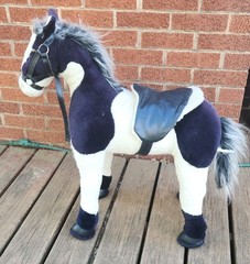 Purple & White Plush Standing Horse Pony 26″ Tall 24 Long Country Farm