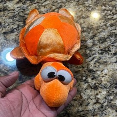 B.J. Toy Co Orange Sea Turtle Plush Stuffed Animal 11 Inch 2012 Soft Toy