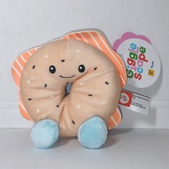 Gigglescape 6” Plush Bagel And Lox Giggle Scape Breakfast