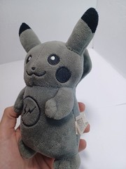 Rare Project Thunderbolt Black Gray Pikachu Plush Pokemon Center 2016 – 7.5″ –