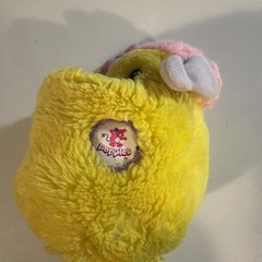 Vintage Popples Potato Chip Mini Plush 1985 Mattel Convertible Toy Yellow
