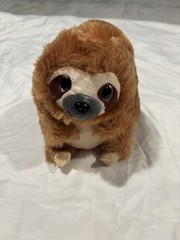 Nanco Plush 10″ Sloth Belly Buddies Lt brown Tan Soft Cuddly Toy Stuffed Animal