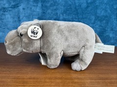 World Wildlife Fund WWF Hippo Plush – 5″ tall, 8″ long – NWT