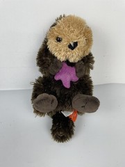 Wild Republic Otter with Purple Star Starfish Sea Otter Plush Stuffed Animal Toy