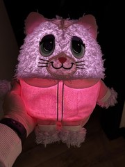 Lumianimals Pink Cat Plush Light Up Night Light Stuffed Toy Jay At Play Small