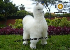 100% Baby Alpaca Fur Long Hair BIG LLAMA 18″ inch(Free Shipping Worldwide)