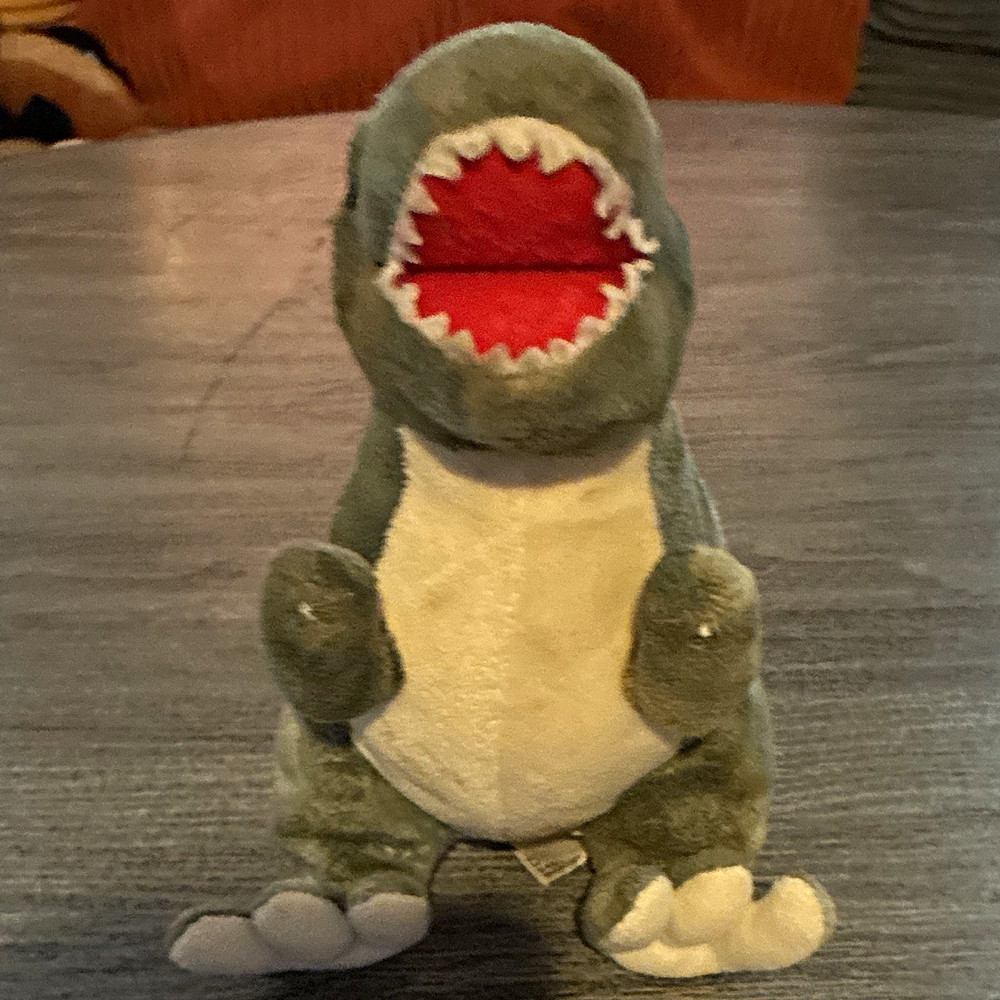 Green/Beige Dinosaur Plush Stuffed Animal – Small 6-14 in, Ages 3+ Years