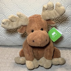 VTG Kohls Cares If You Give A Moose A Muffin 9” Plush Brown Tan Old Style HTF