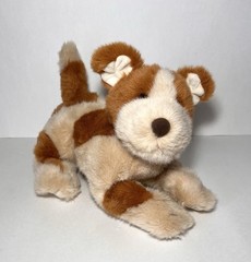 Commonwealth Spotted Puppy Dog Plush 12” Stuffed Animal Caramel Brown And Tan