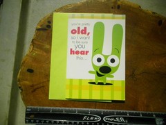 Rare Vintage Original Hoops & Yoyo Greeting Card For Trade or Purchase (Read)