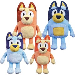 Bluey Family Plush Set 11″ Bluey Bingo Bandit Chilli Stuffed Toys 4 Plushy