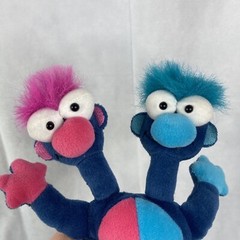 Vintage BESTEVER 1999 Shank & Dank “Pet Alien” episode 9″ Plush Two Headed RARE