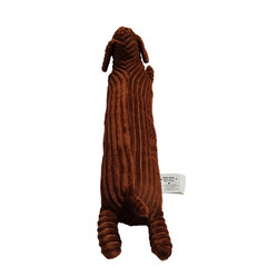 Dachshund Dog Plush Hug Pillow | Brown | Stuffed Sausage Dog | Corduroy | 21″