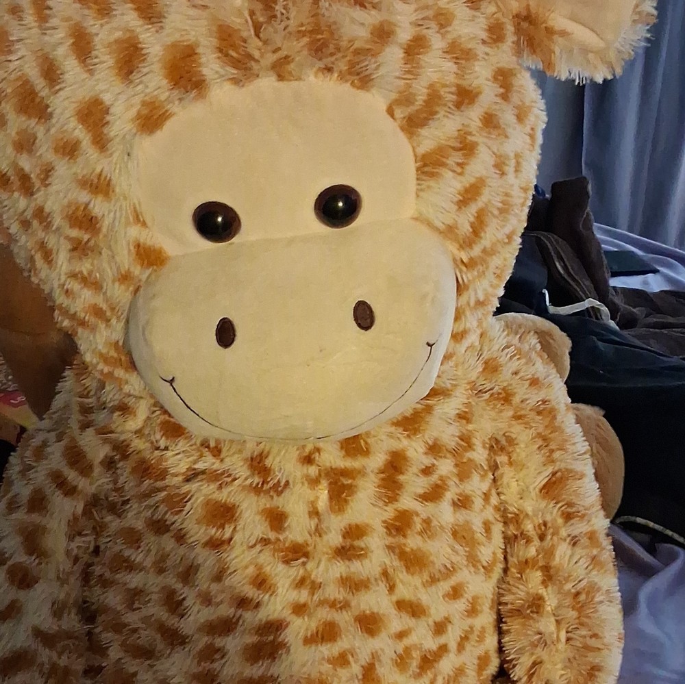 Large 24-36 in Plush Giraffe Stuffed Animal, Soft Brown & Beige Spotted