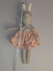 ALIMROSE Bunny Plush In Floral Dress Stuffed Animal Rabbit Baby Lovey