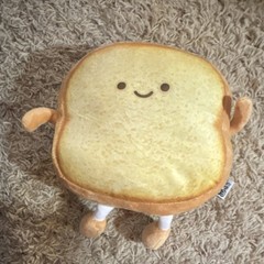 Toast Slice Plush Stuffed Toy, 8 inch, Soft Tan Brown & White, Arms & Legs