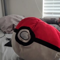 Pokémon Poké Ball Plush Stuffed Animal Pillow Large 24-36 in Red White Black