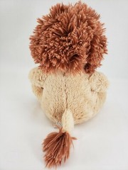 Goffa International Beige/Brown Lion Cub Plush Stuffed Animal 11″ Red Bow