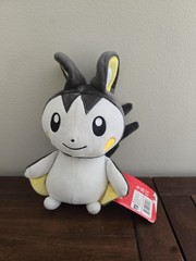 New Pokemon Game Freak 8″ Emolga stuffed Plush animal Black White