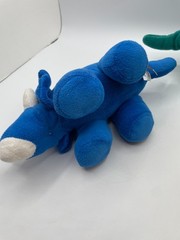 Prextex Dinosaur Dino Plush Stegosaurus Triceratops Brontosaurus 11” Blue Green