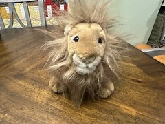 Longfellow Lion Adult Male Plush Toy Jungle Joes Safari Friends 10″ with Sound.
