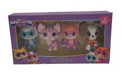 Disney Jr Super Kitties 4 Piece Plush Toy Set Mr Puppypaws Ginny Bitsy Willa NIB