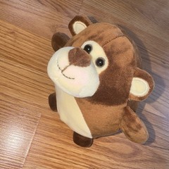 Brown and Tan Monkey Plush Toy Round and Adorable Stuffed Animal Toy Factory
