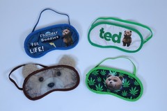 SAMPLE TED Movie Eyemasks Set of Four COMPLETE | 2013 CWT Collection