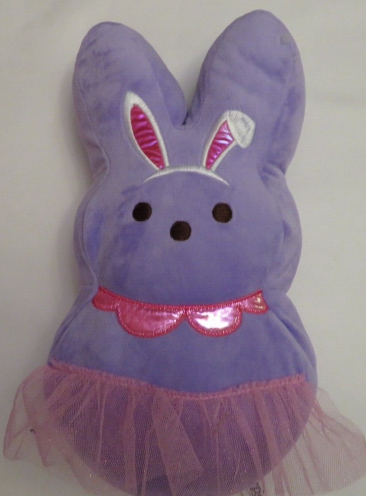 NWOT PEEPS Dress Up Bunny Plush 15″ PURPLE BALLERINA TUTU Easter Edition