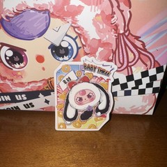 Baby Three Lucky Rabbit Zipper Bag Confirmed Sealed Bag