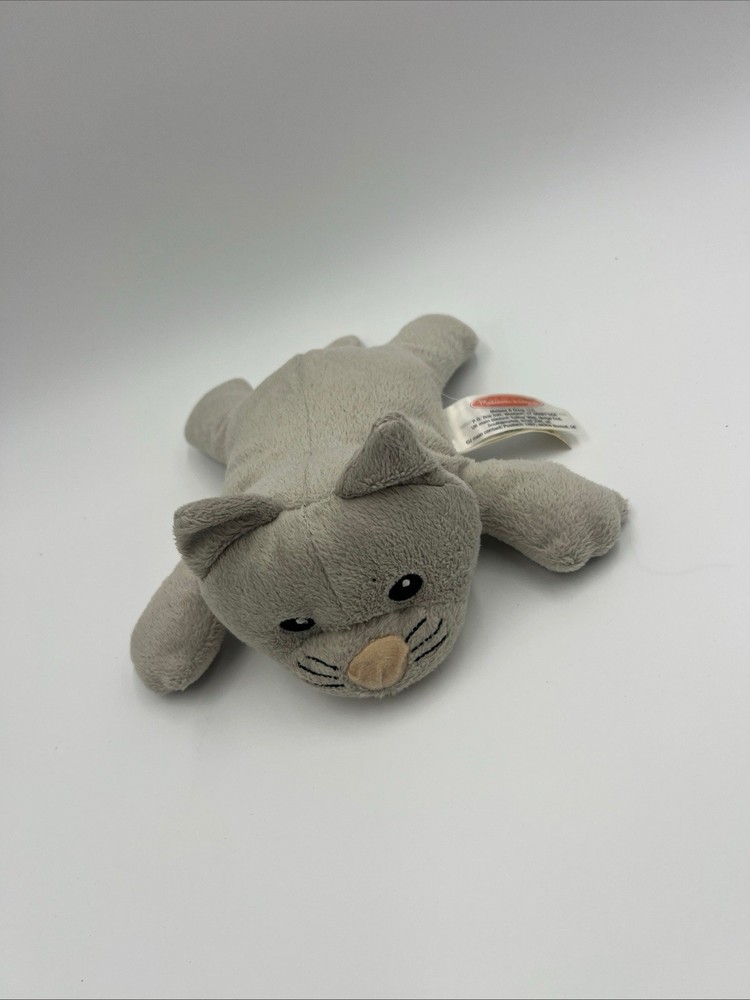 Melissa and Doug Gray Kitten Cat Plush Stuffed Animal 8″