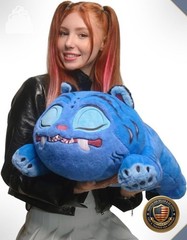 Demon Hunters 18-Inch Sleeping Derpy Tiger Plush Toy Collectible